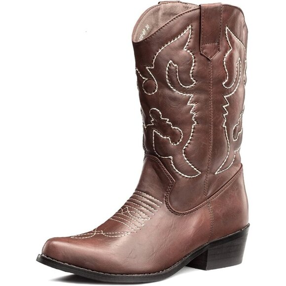 SheSole Women's Western Cowgirl Cowboy Boots Classic Country Style Footwear - Picture 1 of 6